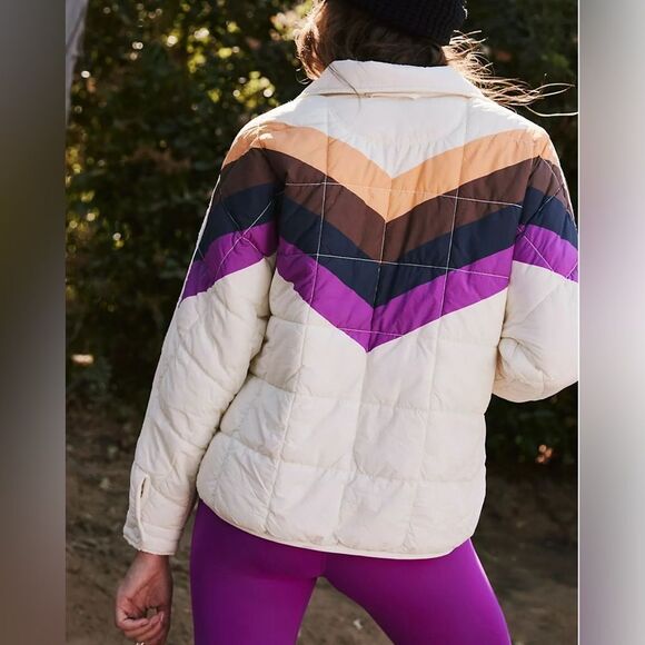 NWT FP Movement x Hatch Printed Puffer Jacket size Medium maternity - Picture 2 of 15